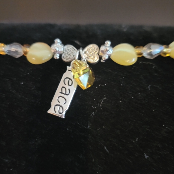 Woman's Butterscotch Yellow Bracelet - Picture 6 of 8
